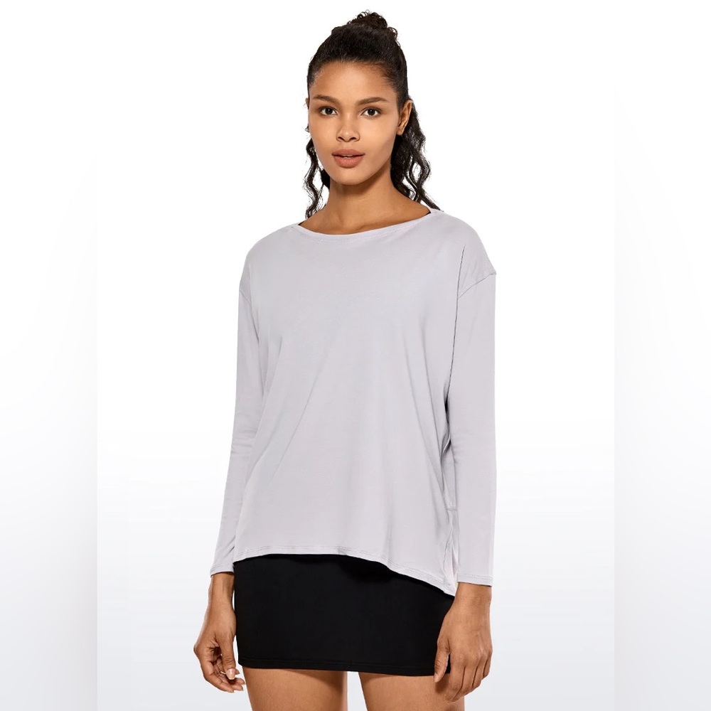 Pima Cotton Long Sleeves Boat Neck